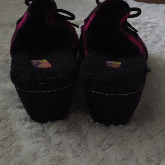 So cute! Pink checked clogs - Picture 4 of 7